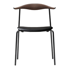 CH88P Chair - Seat Upholstered - Black Frame - Wood