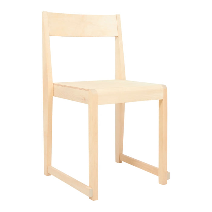 Light wooden dining chair with a smooth natural finish and minimalistic design. Perfect for modern interiors.