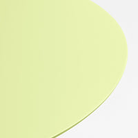 Light pastel green circular surface, smooth finish, minimalistic design. Perfect for modern decor accents.