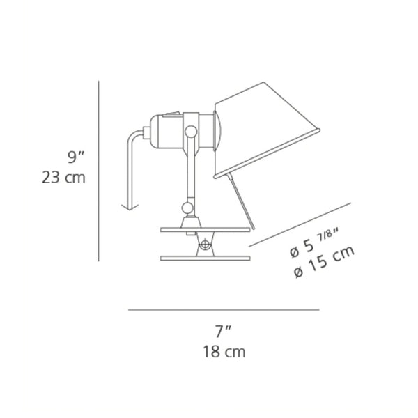 "Modern white desk lamp with clean lines and a minimalist design, featuring a silver base and adjustable shade."