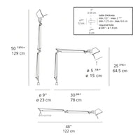 Tolomeo Classic Table Lamp w/ Inset Pivot