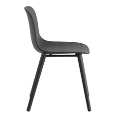 Seela Side Chair - Black Wooden Base, Unupholstered