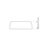Sleek minimal design featuring a solid color with smooth, rounded edges, perfect for modern decor.
