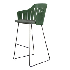 Choice Outdoor Bar Chair - Sled Base - w/ Seat Cushion