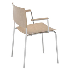 Sit SO1208 Armchair - Wood Shell - 4-Leg Base