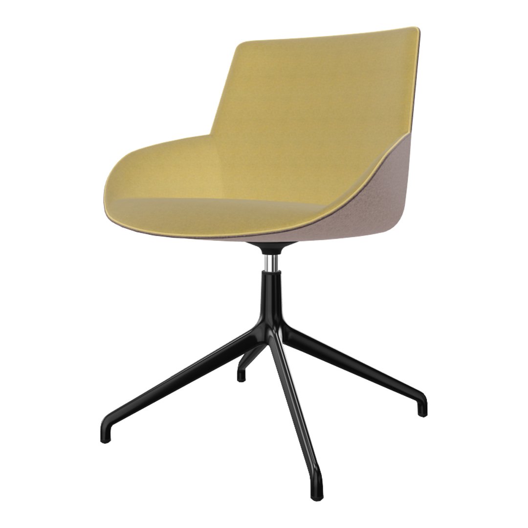 Noom Series 30 Bicolor Armchair - 4-Star Swivel Base