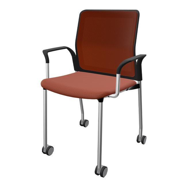 Urban Plus 30 4-Legs w/ Wheels - Mesh Upholstered