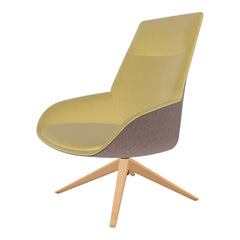Noom Series 20 Bicolor Lounge Armchair - Pyramid Wood Base