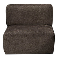 Brown textured lounge chair with a subtle, soft pattern for a cozy and modern look.