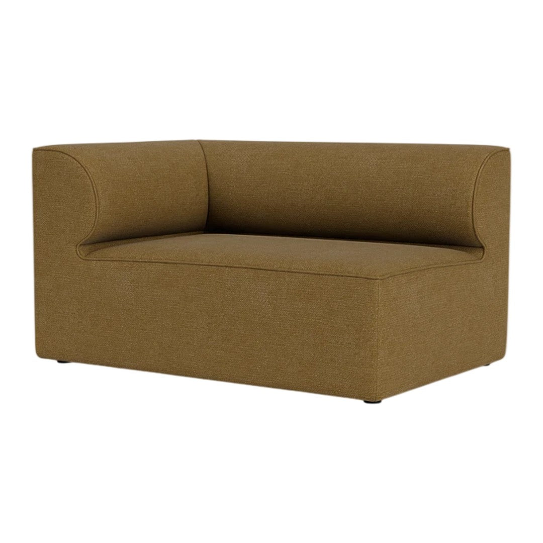 Beige modular sofa with a minimalist design and smooth, textured fabric finish. Ideal for modern interiors.
