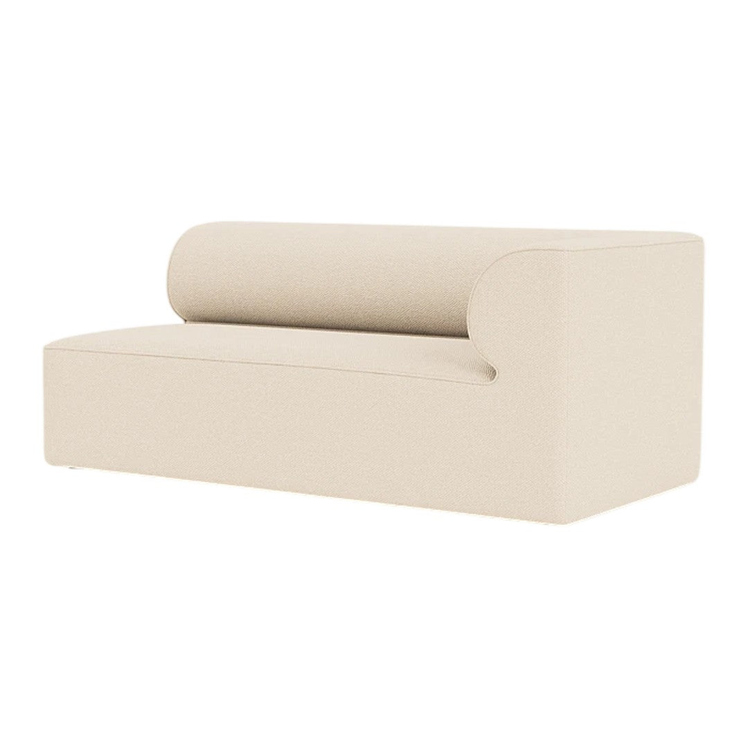Sleek olive green sofa with a minimalist design and smooth fabric texture. Perfect for modern interiors.