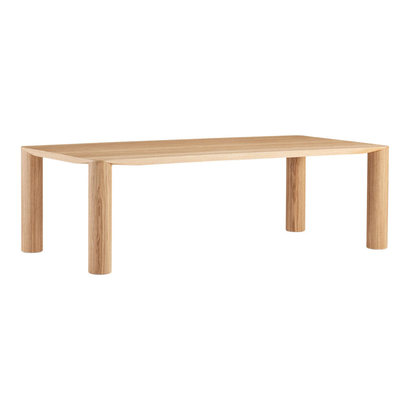 Light natural wood coffee table with a smooth finish and simple, modern design. Ideal for minimalist interiors.