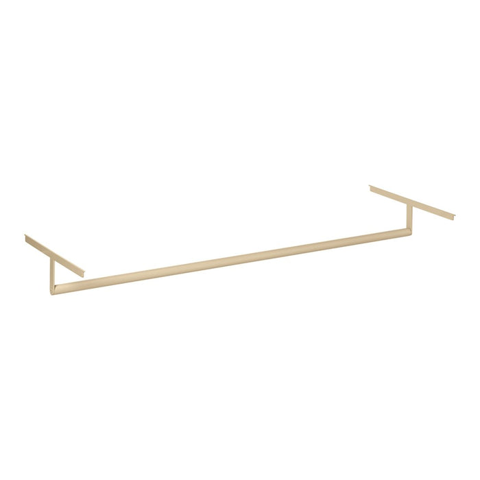 Minimalist gold metal frame with a sleek, geometric design, perfect for showcasing modern decor.