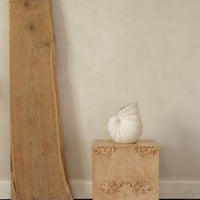 Burl Cube Side Table