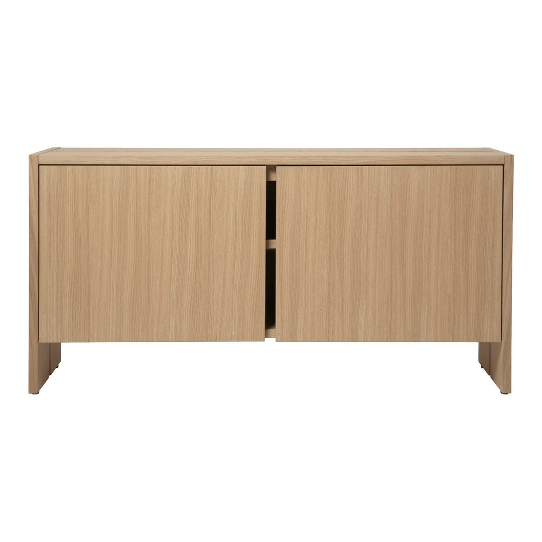 Light oak wood console with a clean, minimalist design and smooth, natural grain pattern. Perfect for modern interiors.