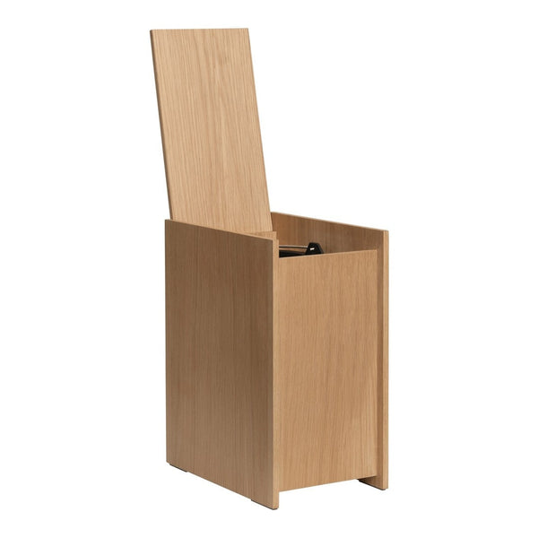 Light natural wood storage box with a simple, modern design and a clean, minimalistic finish.