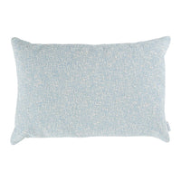 Light blue textured pillow with a subtle speckled pattern for a soft and cozy look. Perfect for home decor.