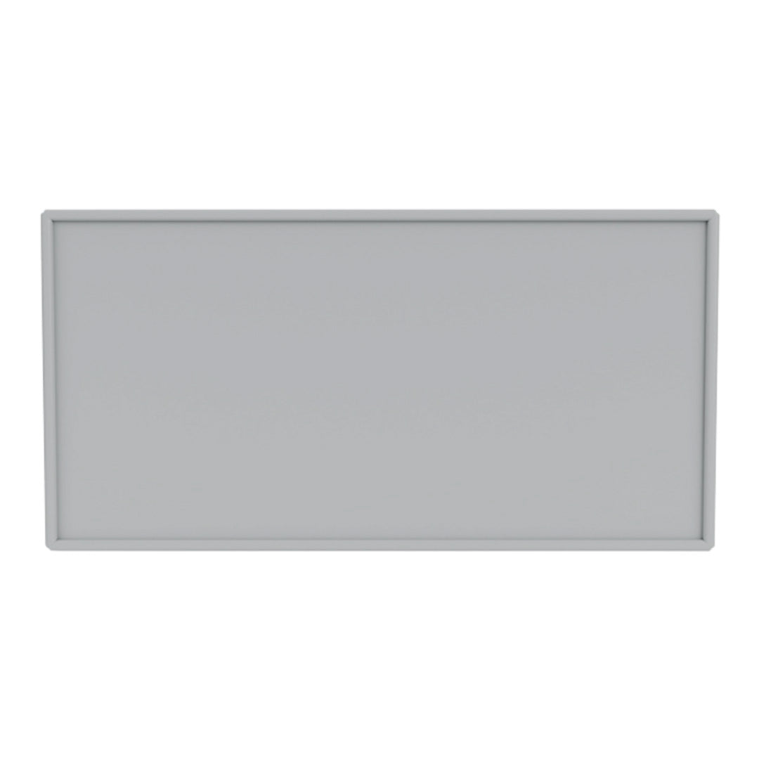Gray rectangular panel with a smooth, solid finish and subtle edges, ideal for modern decor.