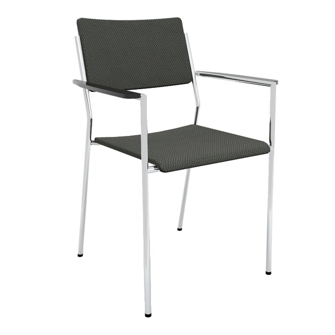 Form Armchair - 4 Leg Base - Seat & Backrest Thin Upholstered
