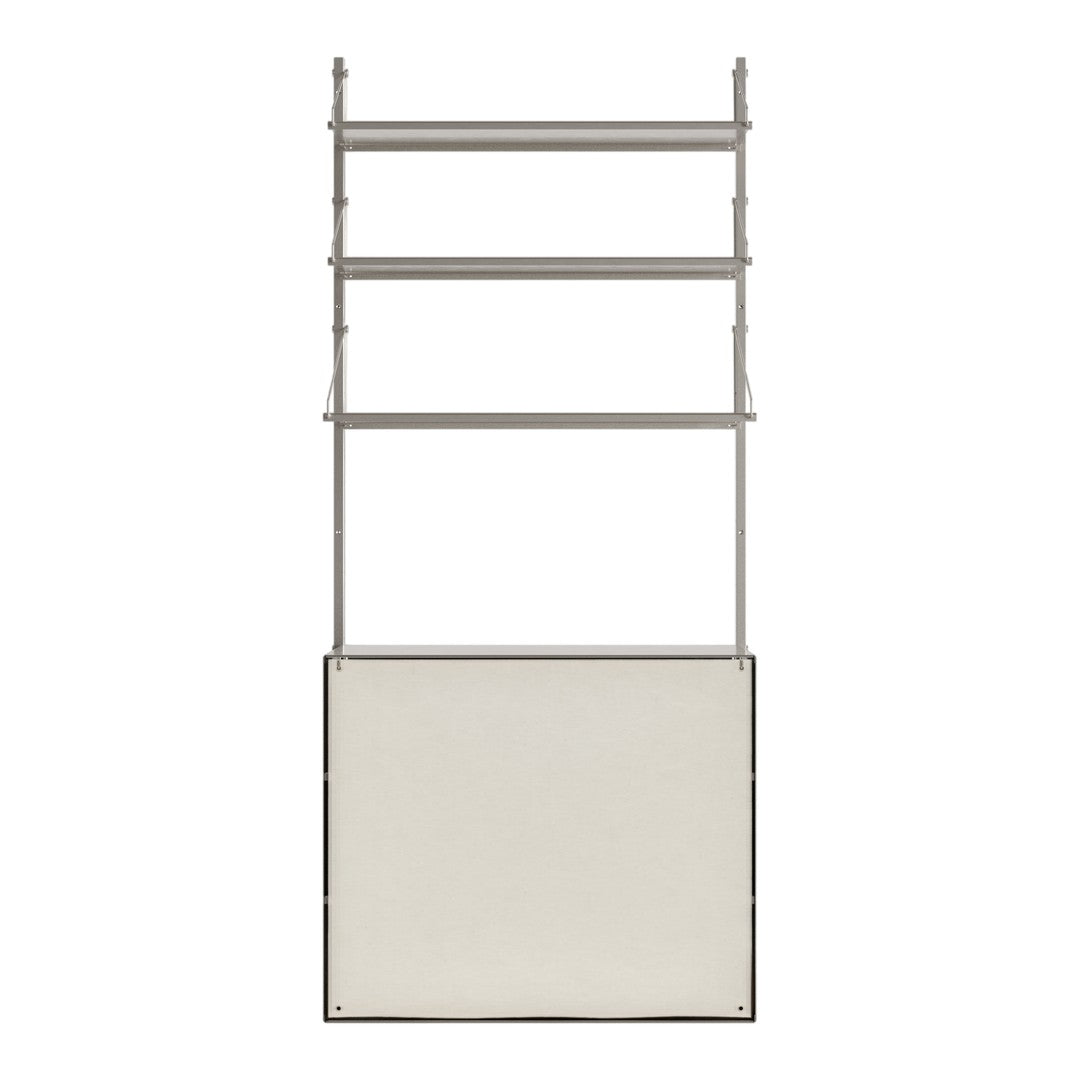 Shelf Library Pre-configured Wall Unit - Canvas Cabinet Section