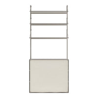 Shelf Library Pre-configured Wall Unit - Canvas Cabinet Section