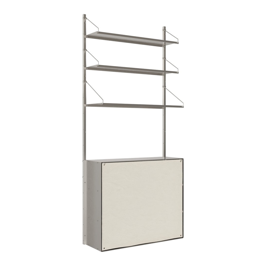 Shelf Library Pre-configured Wall Unit - Canvas Cabinet Section