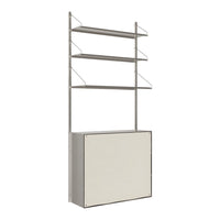 Shelf Library Pre-configured Wall Unit - Canvas Cabinet Section
