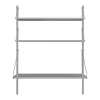 Shelf Library Pre-configured Wall Unit - Desk  Section