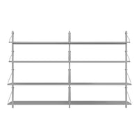 Shelf Library Pre-configured Wall Unit - Double  Section