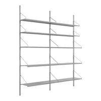 Shelf Library Pre-configured Wall Unit - Double  Section