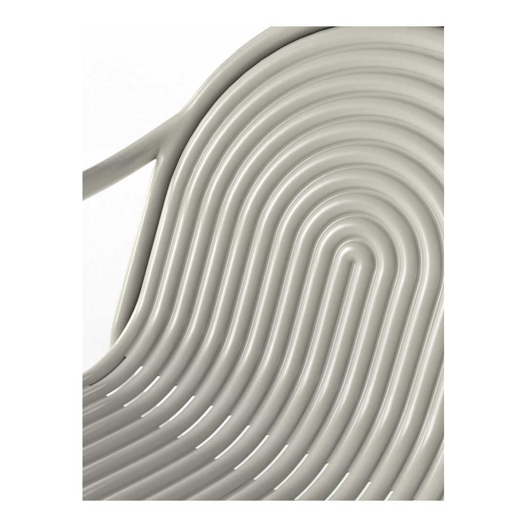 Curved gray lines create a modern wave pattern, adding stylish texture and elegance to any space.