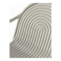 Curved gray lines create a modern wave pattern, adding stylish texture and elegance to any space.