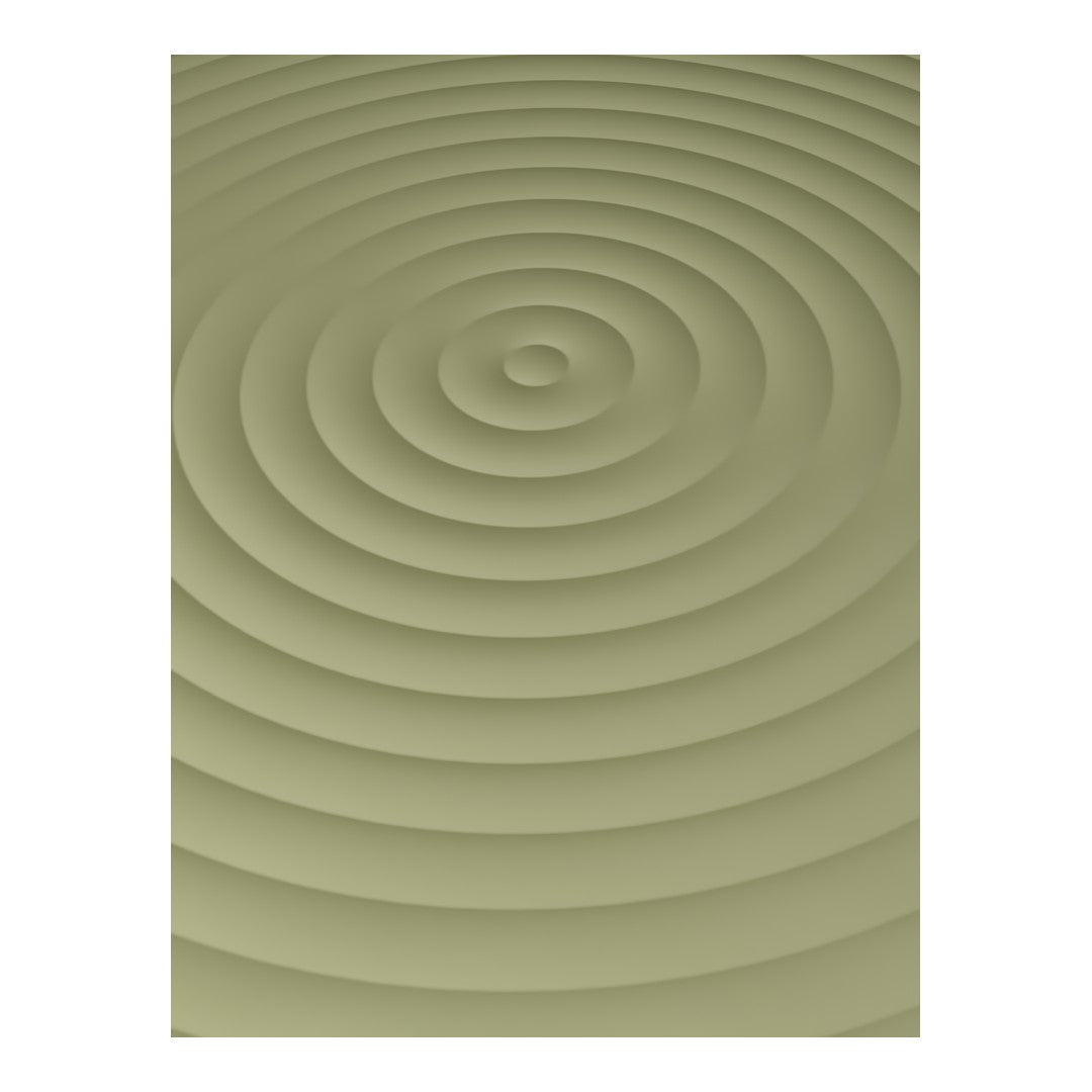Soft olive green background featuring concentric ripple patterns for a calming effect. Perfect for minimalist decor.