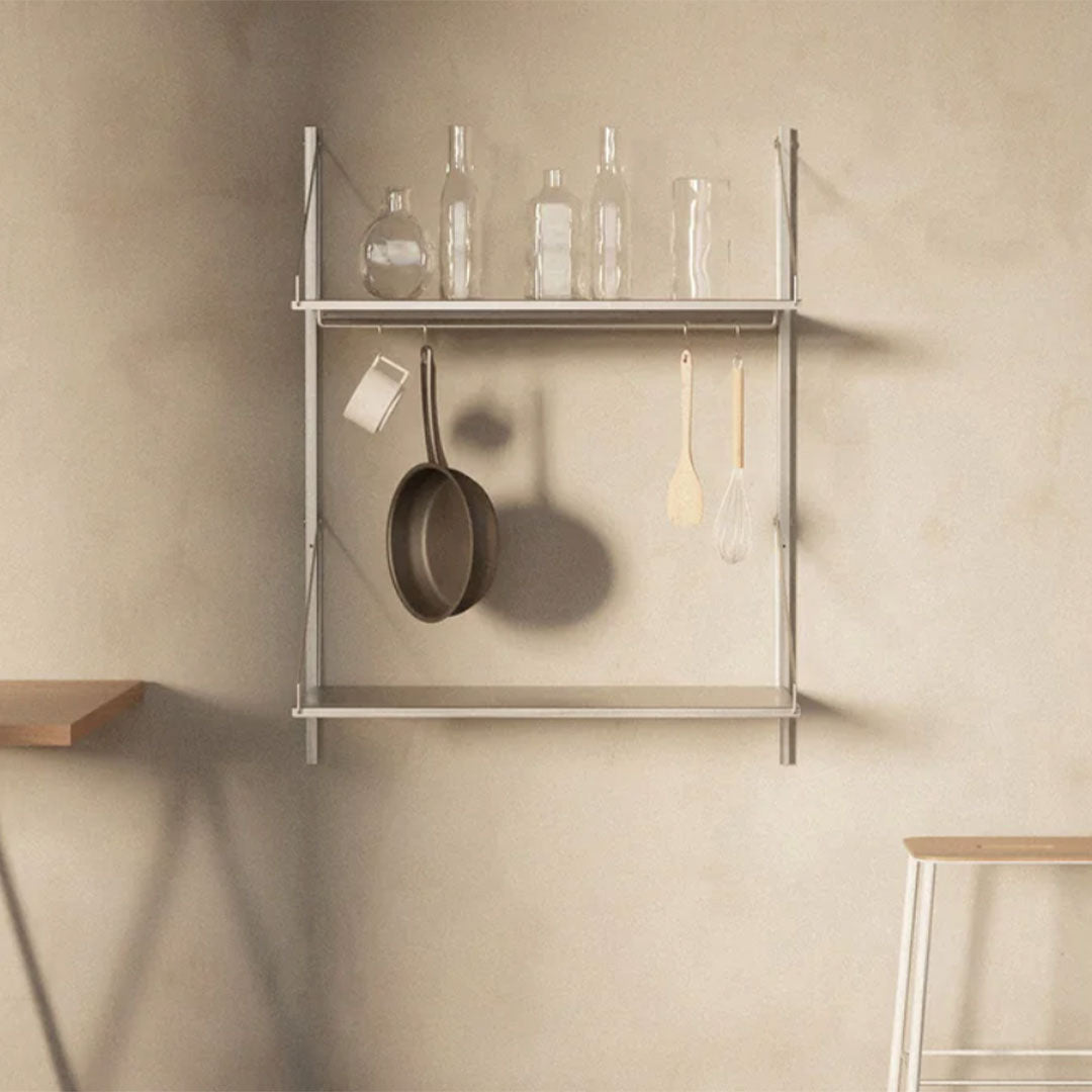 Shelf Library Pre-configured Wall Unit - Hanger  Section