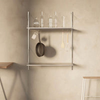 Shelf Library Pre-configured Wall Unit - Hanger  Section