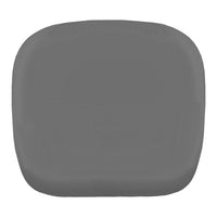 Gray square plate with a smooth, matte finish, ideal for modern table settings.