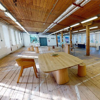 P.O.V. Rectangular Table - Central Base - Oak