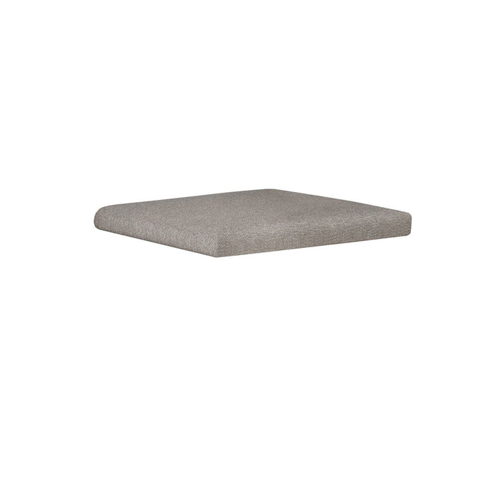 Gray square cushion with a smooth, solid texture, perfect for modern decor.