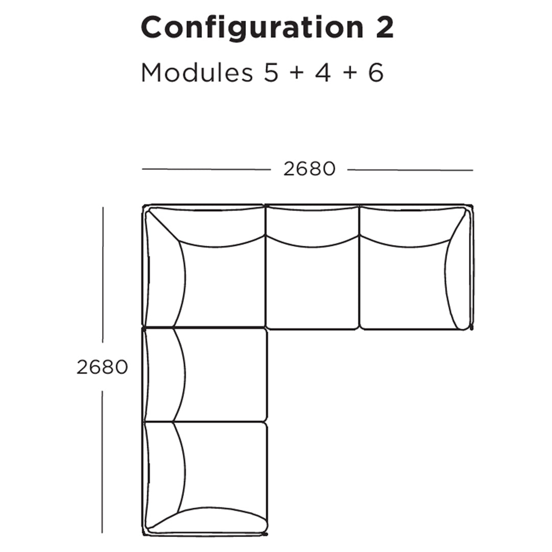 Kite Modular Sofa (Modules 5-8)