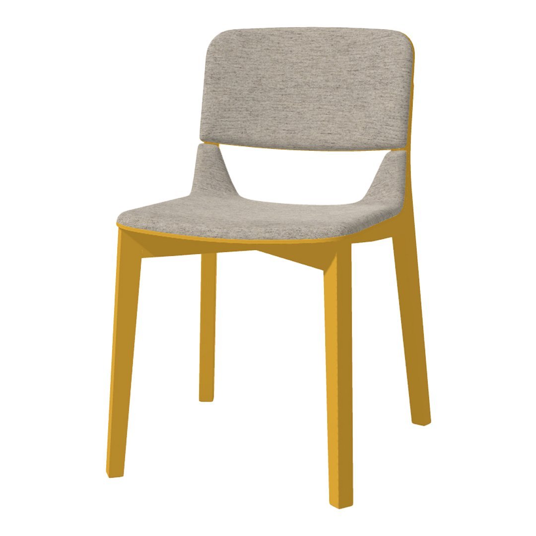 Leaf Chair - Seat Upholstered - Beech Pigment Frame