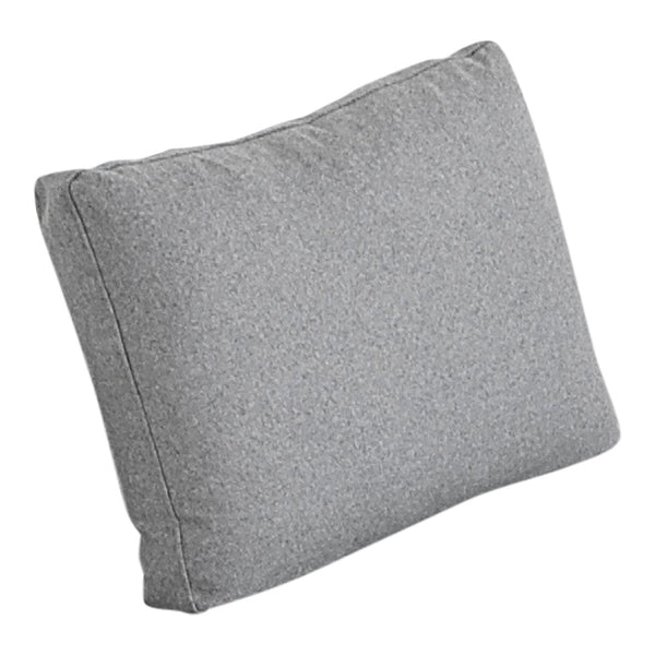 Gray textured pillow with a subtle heather pattern, perfect for adding a cozy touch to any decor.