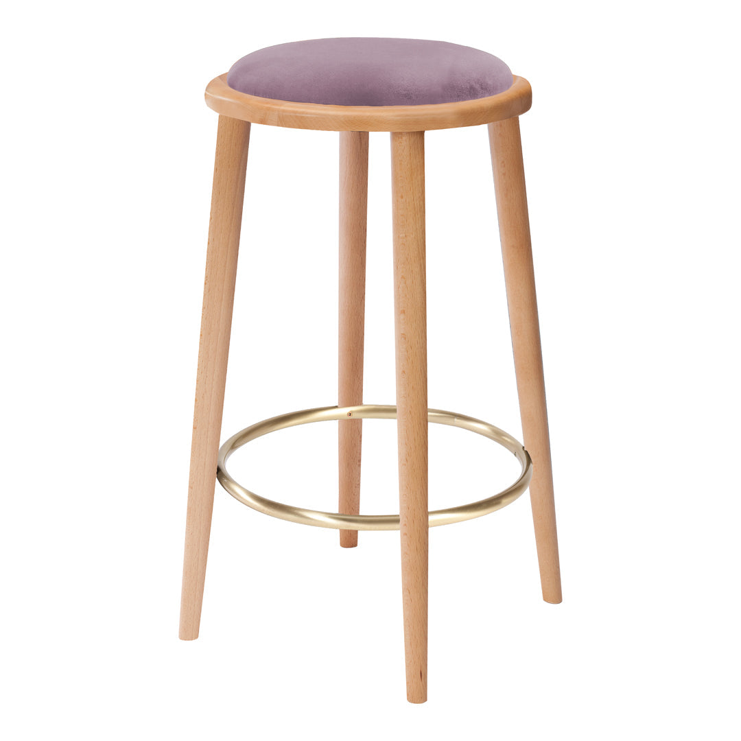 Luc Bar Stool - Metallic Footring