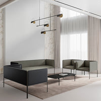 Meetia Three-Seater Sofa - Monochromatic Upholstery