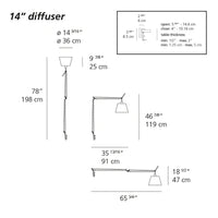 Tolomeo Mega LED Table Lamp w/ Clamp