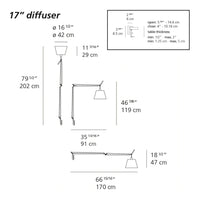 Tolomeo Mega LED Table Lamp w/ Clamp