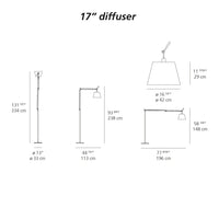Tolomeo Mega LED Floor Lamp w/ Diffuser