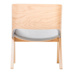Merano Lounge Armchair - Upholstered - Oak Frame