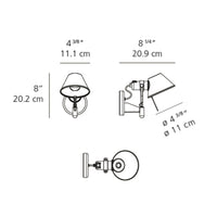 Tolomeo Micro Wall Spot Light w/o Switch