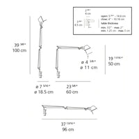 Tolomeo Midi LED Table Lamp w/ Clamp