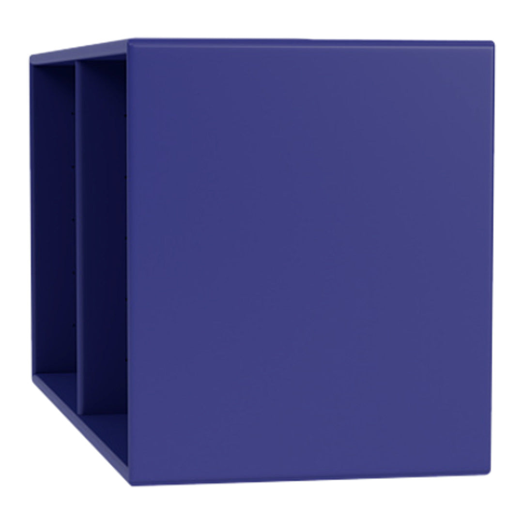 Vibrant solid purple storage cube with a sleek, modern design, ideal for organizing any space.